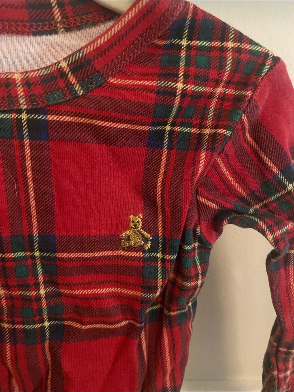 GAP Red Plaid Kids Pajama Set